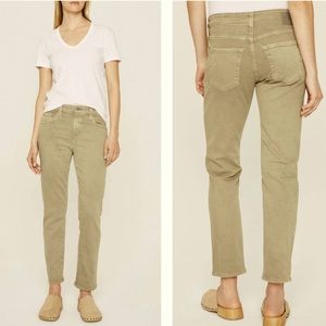 NWT Adriano Goldshmied Ex Boyfriend Slouchy Slim In Color Dried Rosemary SZ 26